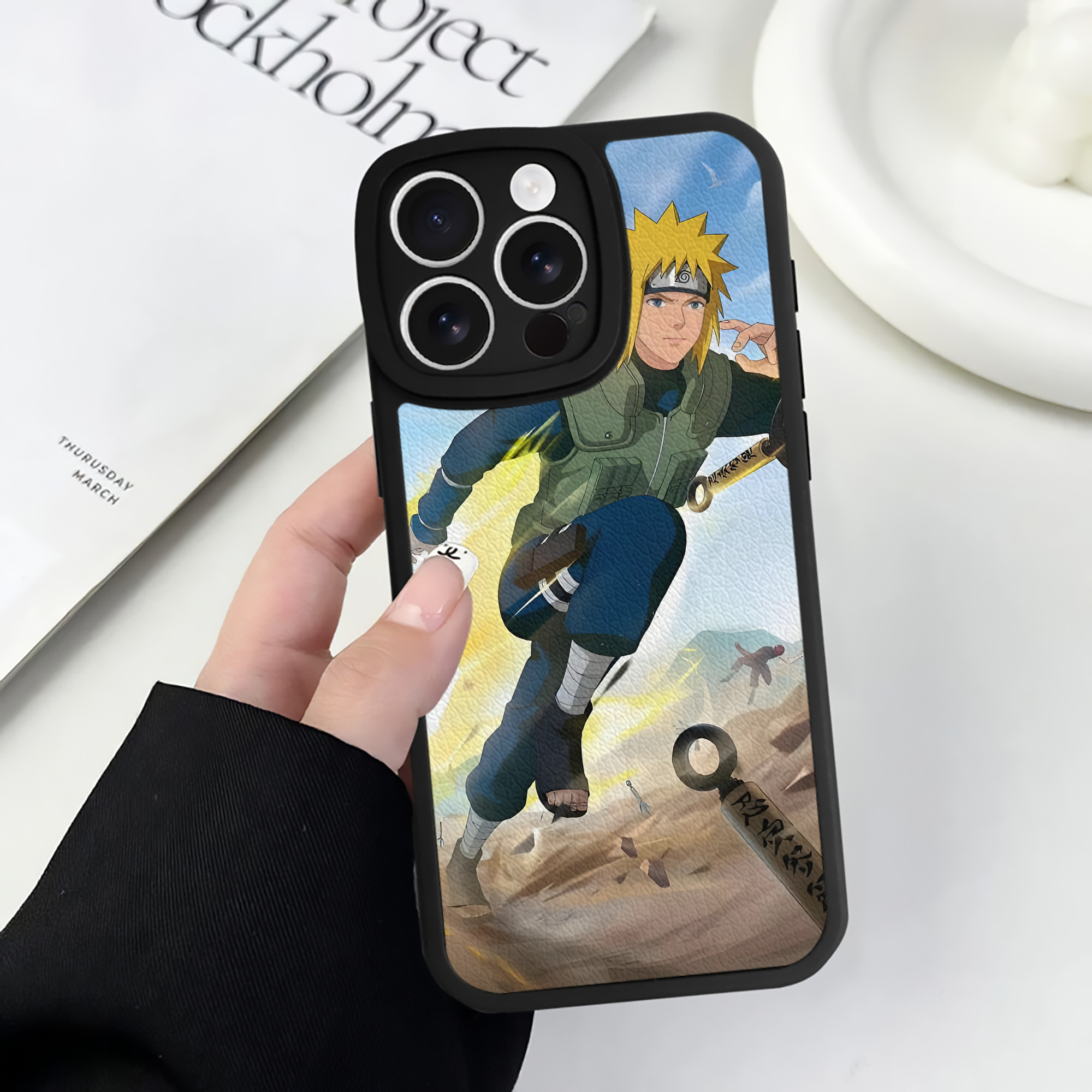 （画像用） NARUTO -ナルト- NARUTO -ナルト- 疾風伝 【iPhone 16シリーズ対応】シリコンスマホケース（レザー調） 材質：シリコン